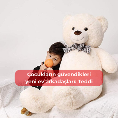 100 Teddi Beyaz Peluş Büyük Oyuncak Ayı