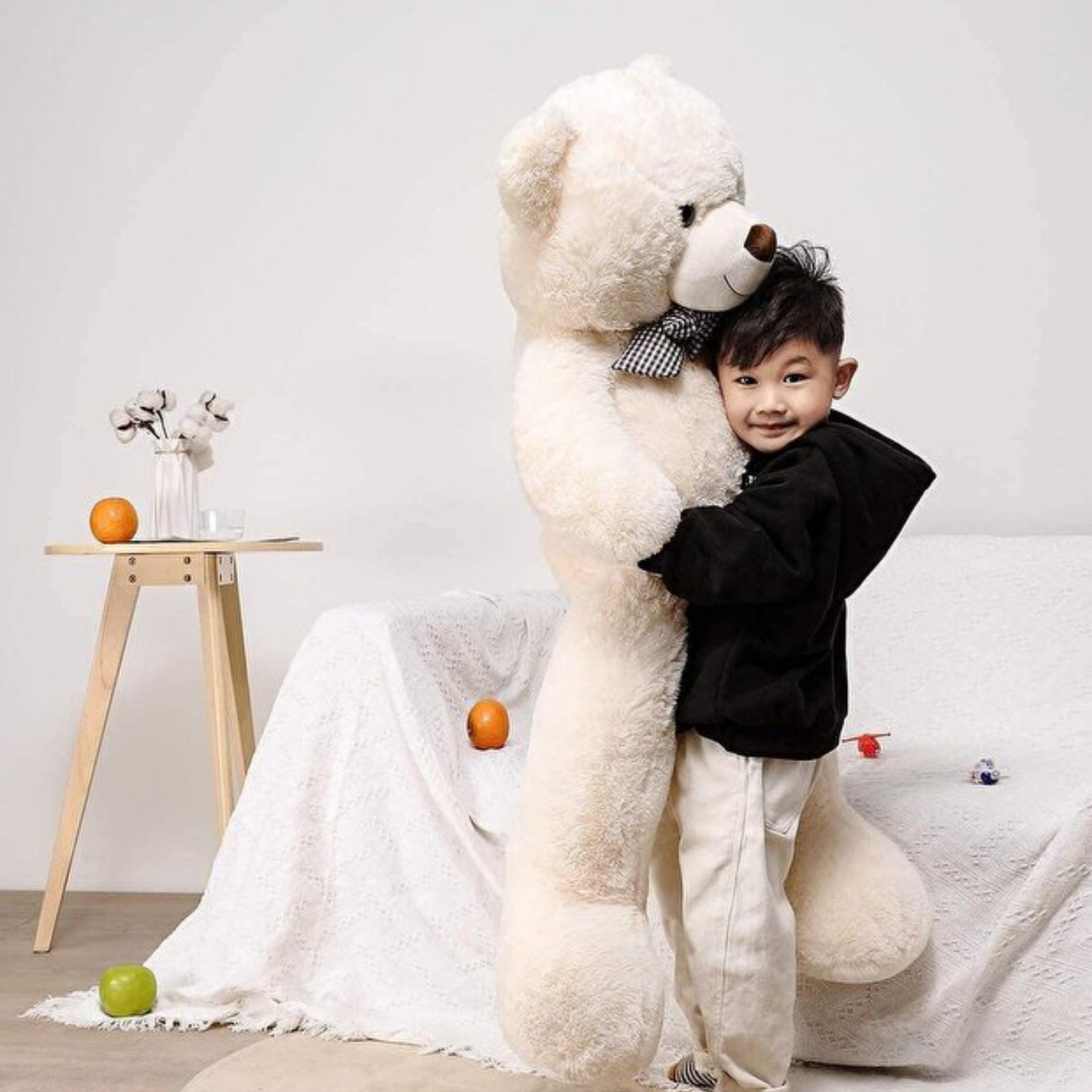 100 Teddi Beyaz Peluş Büyük Oyuncak Ayı