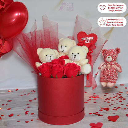 Aşkınızı Anlatmanın En Zarif Yolu: Özel Kutuda Minik Ayıcıklar, Kokulu Güller ve “Seviyorum Seni ”